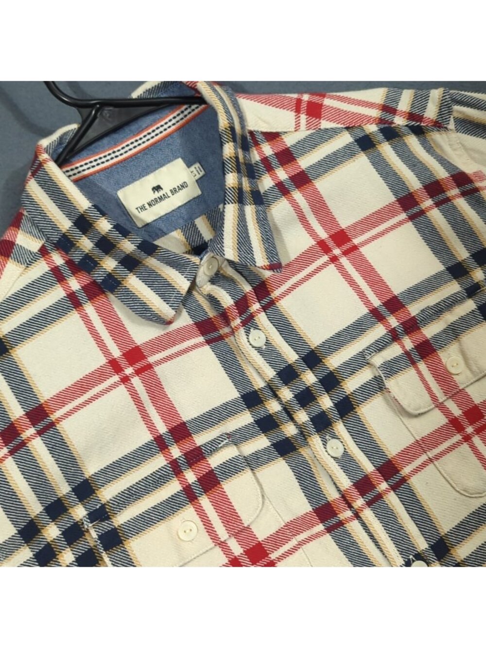 The Normal Brand Shirt Men's LT Tall Multicolor Plaid Flannel Long Sleeve Button